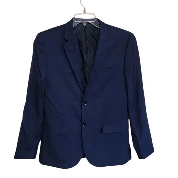 H&M Mens Navy Blue Blazer Jacket Size 40R - Picture 1 of 8